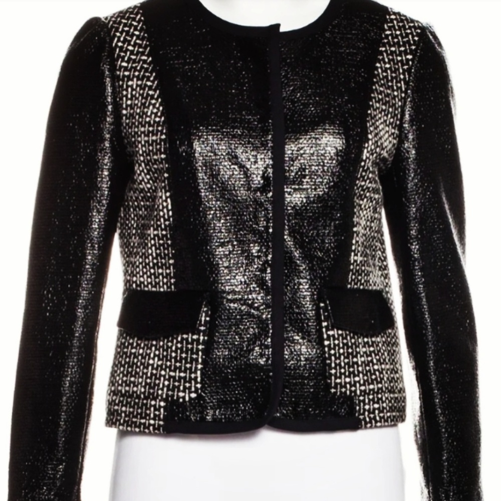 Tory Burch Tweed Black & White Blazer Jacket🌼